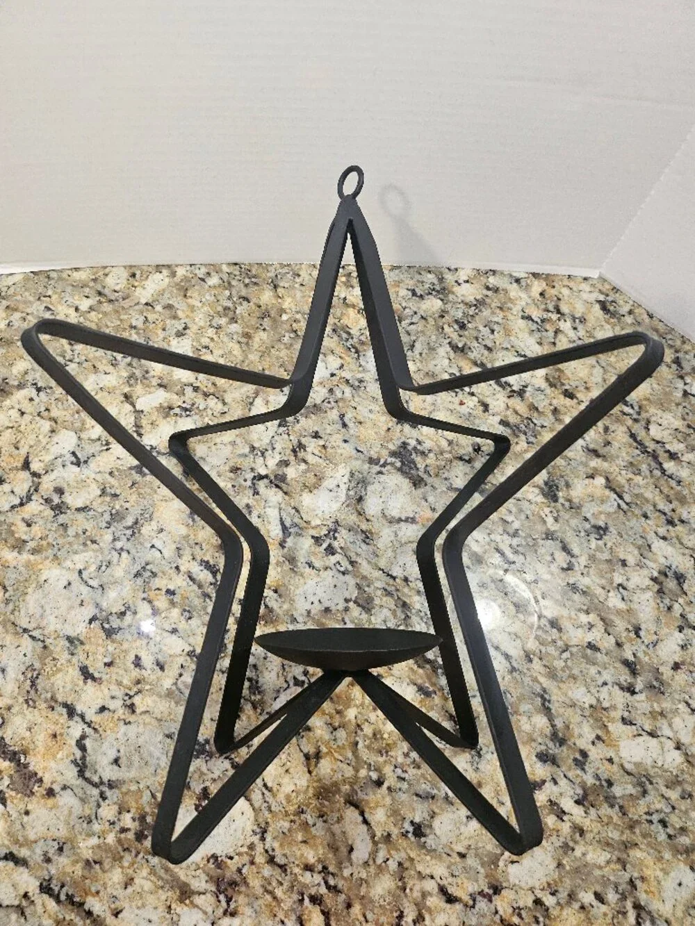 Modern Black Wrought Iron 3D  Candle Holder 17